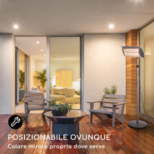 Carica l'immagine nel visualizzatore di Gallery, blumfeldt Heat Guard Focus - Riscaldatore da Terrazza, 2000W Argento - Ilgrandebazar