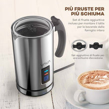Carica l'immagine nel visualizzatore di Gallery, VAVA IT VA-EB008 Montalatte Elettrico Schiumatore Acciaio Inox caffè Argento - Ilgrandebazar