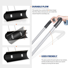 Carica l'immagine nel visualizzatore di Gallery, ORIENTOOLS - Pala da Neve Resistente, Regolabile, con Ruote Steel Handle