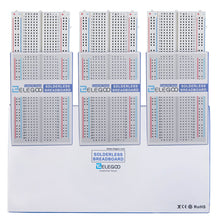 Carica l'immagine nel visualizzatore di Gallery, Elegoo 3PCS Breadboard con 400 Punti, 4 Linee di Set 3 (400 points X 3) - Ilgrandebazar