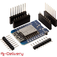 Carica l'immagine nel visualizzatore di Gallery, AZDelivery 3 x D1 mini con NodeMCU ESP8266-12E, 100% compatibile 3x Mini - Ilgrandebazar