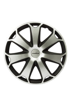 Carica l'immagine nel visualizzatore di Gallery, Goodyear GOD9043 Set di 4 Copricerchi Daytona, 15", Argento/Nero - Ilgrandebazar