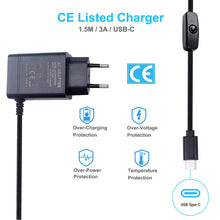 Carica l'immagine nel visualizzatore di Gallery, Bruphny Case per Raspberry Pi 4 con Ventola, 5V 3A USB-C HDMI Cavo - Ilgrandebazar