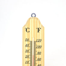 Carica l'immagine nel visualizzatore di Gallery, com-four® 2 termometri per Legno Interni ed Esterni 02 Pezzi - 26x5.5x1cm - Ilgrandebazar