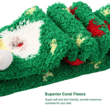 Carica l'immagine nel visualizzatore di Gallery, VBIGER Calzini Donna Inverno Caldo Calze in Pile Corallo Natale