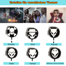 Carica l'immagine nel visualizzatore di Gallery, Set trucco per Halloween, crema horror make up, 6 colori di limoni di... - Ilgrandebazar