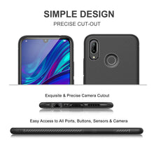 Carica l'immagine nel visualizzatore di Gallery, iBetter per Huawei P Smart 2019 Cover, P 2019 Soft Rubber Nero - Ilgrandebazar