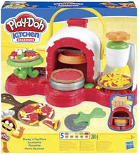 Carica l'immagine nel visualizzatore di Gallery, Hasbro Play-Doh Play-Doh-La Pizzeria (playset con 5 vasetti di pasta da modellare), Multicolore, E4576EU4