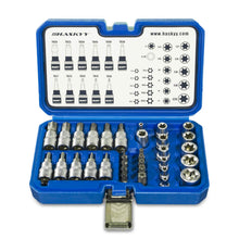 Carica l'immagine nel visualizzatore di Gallery, 34 pezzi. Set chiavi a bussola Torx | Dadi E4-E20 | T10-T60 |... - Ilgrandebazar