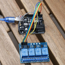 Carica l'immagine nel visualizzatore di Gallery, Elegoo 4 Channel DC 5V Modulo Relay con Accoppiatore Item 2 (4 Channel) - Ilgrandebazar