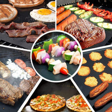 Carica l'immagine nel visualizzatore di Gallery, Tappetino da Barbecue Set di 6 Mat Cottura BBQ Riutilizzabile M, nero - Ilgrandebazar