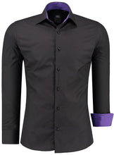 Carica l'immagine nel visualizzatore di Gallery, JEEL Camicia da Uomo/Business Matrimonio Tempo Libero Tuta a 5XL, 105 - Nero - Ilgrandebazar