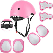 Carica l'immagine nel visualizzatore di Gallery, Wayin Casco Bici Protezioni Set per Bambini Regolabile Gomitiere Polso