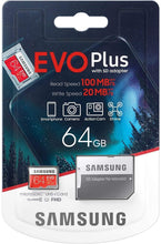 Carica l'immagine nel visualizzatore di Gallery, SAMSUNG Evo Plus 2020 Memoria Flash da 64 GB MicroSDXC Classe 10 UHS-I