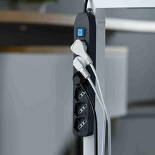 Carica l'immagine nel visualizzatore di Gallery, Electraline 62074 Multipresa, Nero, 6 Posti 6 Posti, Nero - Ilgrandebazar