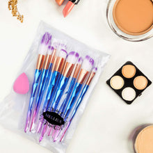 Carica l'immagine nel visualizzatore di Gallery, 12pcs Pennelli da Trucco per Applicazione 12 pezzi, Spazzole + Beauty Blender - Ilgrandebazar