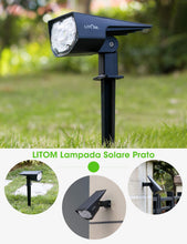 Carica l'immagine nel visualizzatore di Gallery, 12 LED Luci Solari Esterno, IP67 Luce Solare con 2 Modalità di 2 pezzi - Ilgrandebazar