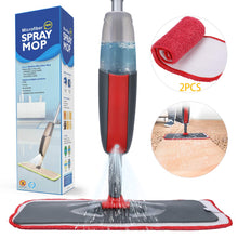 Carica l'immagine nel visualizzatore di Gallery, Fixget Lavapavimenti a Spruzzo, Microfibra Spray Mop con Spruzzatore Red - Ilgrandebazar