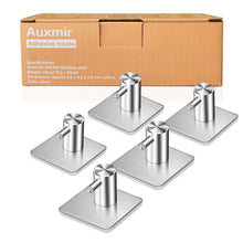 Carica l'immagine nel visualizzatore di Gallery, Auxmir 5PZ Ganci Adesivi 3M Appendiabiti Gancio Porta Oggetti, Argento - Ilgrandebazar