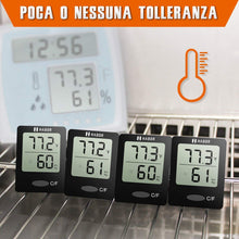 Carica l'immagine nel visualizzatore di Gallery, Habor Igrometro Termometro Digitale Termoigrometro LCD con l'Icona di Nero - Ilgrandebazar