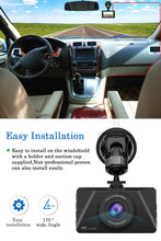 Carica l'immagine nel visualizzatore di Gallery, 【2019 Nuova Versione】 CHORTAU Telecamera per Auto 1080P Full HD, Dashcam...