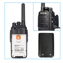 Carica l'immagine nel visualizzatore di Gallery, Retevis RT28 Walkie Talkie PMR446 Licenza-Libero 2 coppia, Nero - Ilgrandebazar