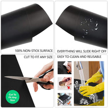 Carica l'immagine nel visualizzatore di Gallery, Tappetino da Barbecue Set di 6 Mat Cottura BBQ Riutilizzabile M, nero - Ilgrandebazar