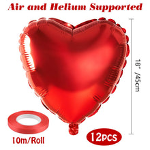 Carica l'immagine nel visualizzatore di Gallery, MIAHART 12pz Palloncini con Elio a Forma di Cuore Rosso Palloncino Rosso... - Ilgrandebazar
