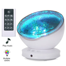 Carica l'immagine nel visualizzatore di Gallery, Lampada Proiettore Oceano Luce Notturna+Controllo Remoto+Timer, da White