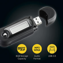 Carica l'immagine nel visualizzatore di Gallery, Intenso Music Walker - Lettore MP3, 8GB Nero, con Auricolari