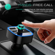 Carica l'immagine nel visualizzatore di Gallery, ORIA Trasmettitore Bluetooth per Auto, A 4.2, Black + Blue