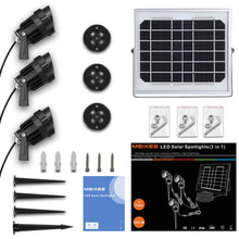 Carica l'immagine nel visualizzatore di Gallery, MEIKEE 15 LED Faretti Solari, Impermeabile IP66 Faretto per Luce Calda - Ilgrandebazar