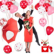 Carica l'immagine nel visualizzatore di Gallery, Gejoy 35 Pezzi Palloncini San Valentino a Cuore Lattice e...