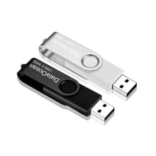Carica l'immagine nel visualizzatore di Gallery, 2 Pezzi Pendrive 64GB DataOcean Chiavetta USB 2.0 64 Gb, Nero, Argento - Ilgrandebazar