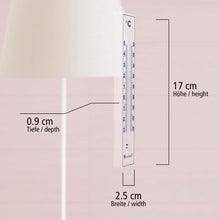 Carica l'immagine nel visualizzatore di Gallery, Lantelme 4086 Set di 5 termometri analogici per Interno ed Esterno; in bianco - Ilgrandebazar