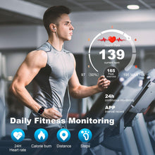 Carica l'immagine nel visualizzatore di Gallery, Arbily Fitness Tracker, Smartwatch con Touchscreen Completo per Donna Nero - Ilgrandebazar
