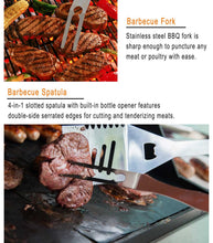 Carica l'immagine nel visualizzatore di Gallery, grilljoy 25 pc 25pcs, Set barbecue 25 pezzi con impugnatura resistente - Ilgrandebazar