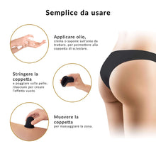 Carica l'immagine nel visualizzatore di Gallery, Coppetta Anticellulite Massaggiatore Naturale - Massaggio 6,5x6,5, nero - Ilgrandebazar