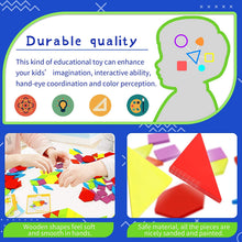 Carica l'immagine nel visualizzatore di Gallery, Joy-Jam Modello in Legno Blocchi Forme Geometriche Giocattoli Educativi Regalo per Bambini