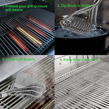 Carica l'immagine nel visualizzatore di Gallery, BACKTURE Spazzola Barbecue, Pulizia 3-Branch Acciaio B-Spazzola - Ilgrandebazar
