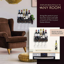 Carica l'immagine nel visualizzatore di Gallery, Tinyuet Scatola per Vino da Parete | Portabottiglie e Vetro | Wine - Ilgrandebazar