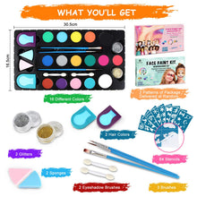 Carica l'immagine nel visualizzatore di Gallery, Truccabimbi Kit Trucchi Carnevale Bambini Colori Trucco - Ilgrandebazar