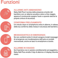 Carica l'immagine nel visualizzatore di Gallery, Steelmate Baby Bell Plus dispositivo anti abbandono di ultima generazione