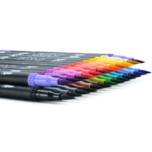 Carica l'immagine nel visualizzatore di Gallery, 25 Dual Brush Pen Pennarelli Punta Fine per Disegno Doppia nero - Ilgrandebazar