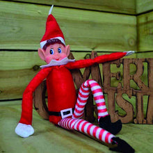 Carica l'immagine nel visualizzatore di Gallery, eBuyGB Elfi Behavin 'Mal – 30,5 cm Vinyl Faced Naughty Elf Doll Red