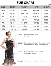 Carica l'immagine nel visualizzatore di Gallery, Coucoland 1920s abito da donna pavone modello Flapper S, Nero Multicolore - Ilgrandebazar