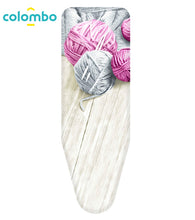 Carica l'immagine nel visualizzatore di Gallery, Colombo Foderina da Stiro 140x55 cm GOMITOLI Rosa X-Large, Gomitoli Blu - Ilgrandebazar
