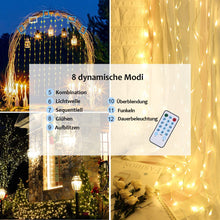 Carica l'immagine nel visualizzatore di Gallery, OUSFOT Tenda Luminosa， Cascata di Luci ，Catena Luminosa,Stringa - Ilgrandebazar