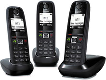 Carica l'immagine nel visualizzatore di Gallery, Gigaset AS405 Trio Telefono Cordless DECT/GAP, nero 3 Telefoni,