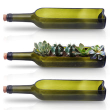 Carica l'immagine nel visualizzatore di Gallery, Vaso Vetro Bottiglia di Vino (3Pz) Vasi Moderni da Interno 22,5 x 5,8cm -... - Ilgrandebazar